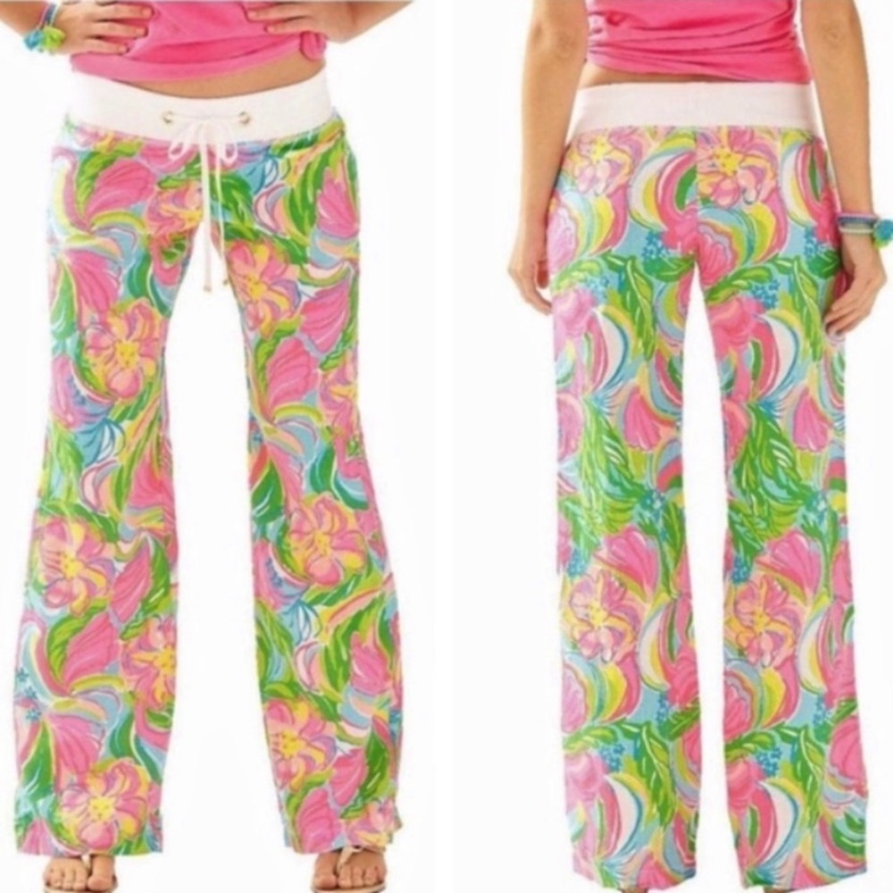 Lilly Pulitzer Linen Beach Pant ‘So a Peelin’